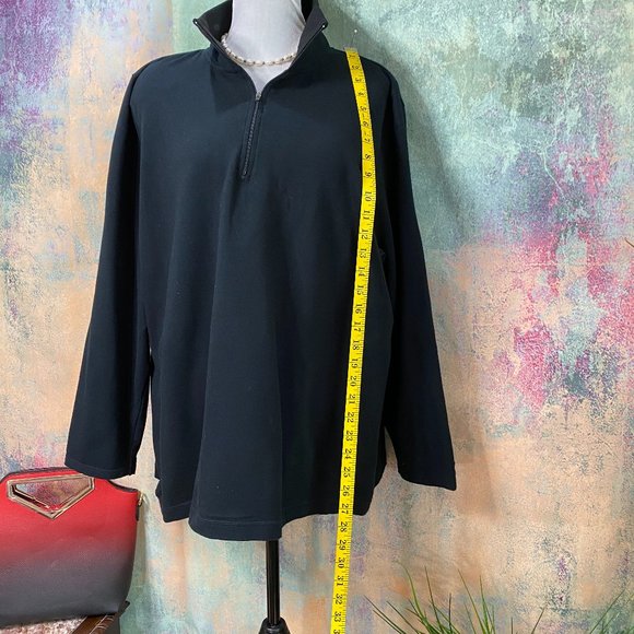 📌Tommy Hilfiger Black Half-Zipper Top Sweatshirt - Picture 5 of 14